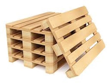 Four way wooden pallets